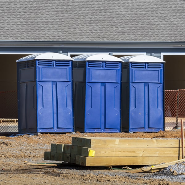 how often are the porta potties cleaned and serviced during a rental period in Tunnelton